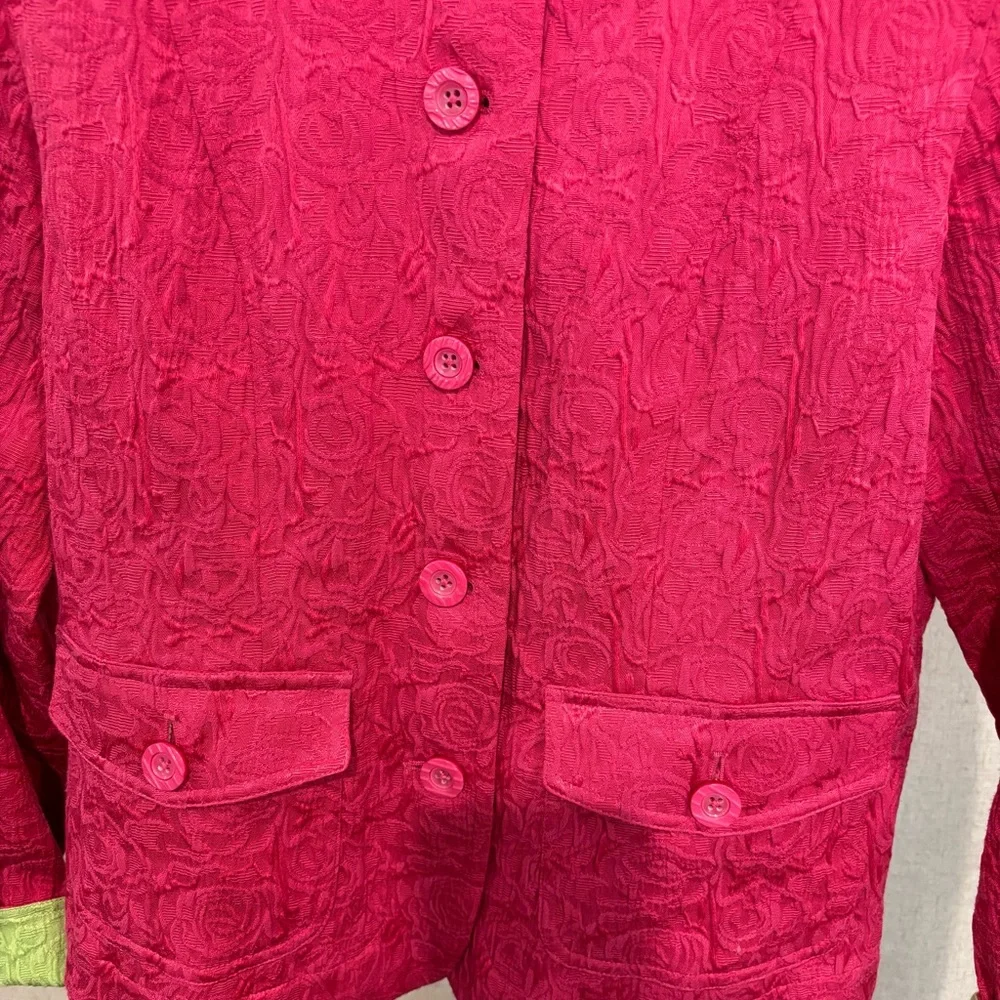 Coldwater Creek Caribbean Women's Red Jacket Size 10 - Picture 2 of 5